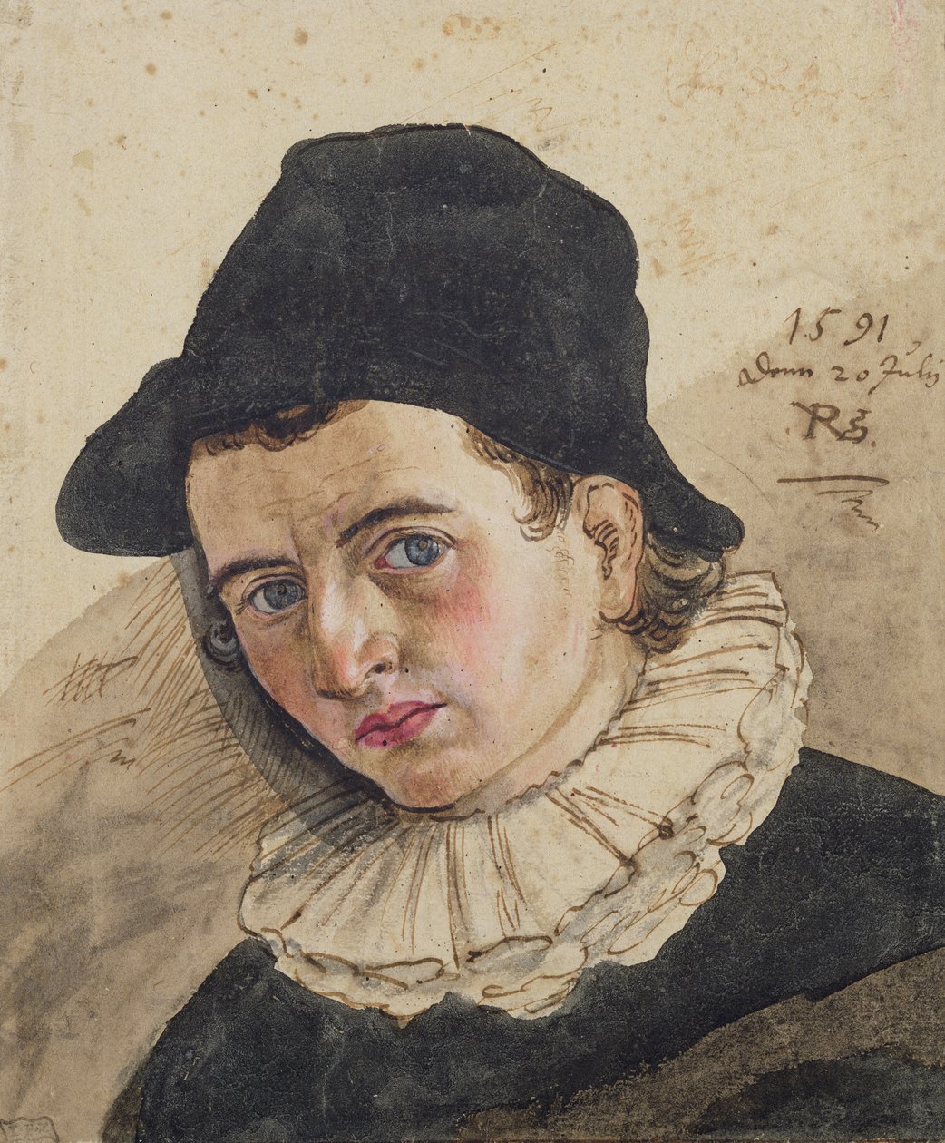 Selvportræt, 1591 af Philipp Uffenbach