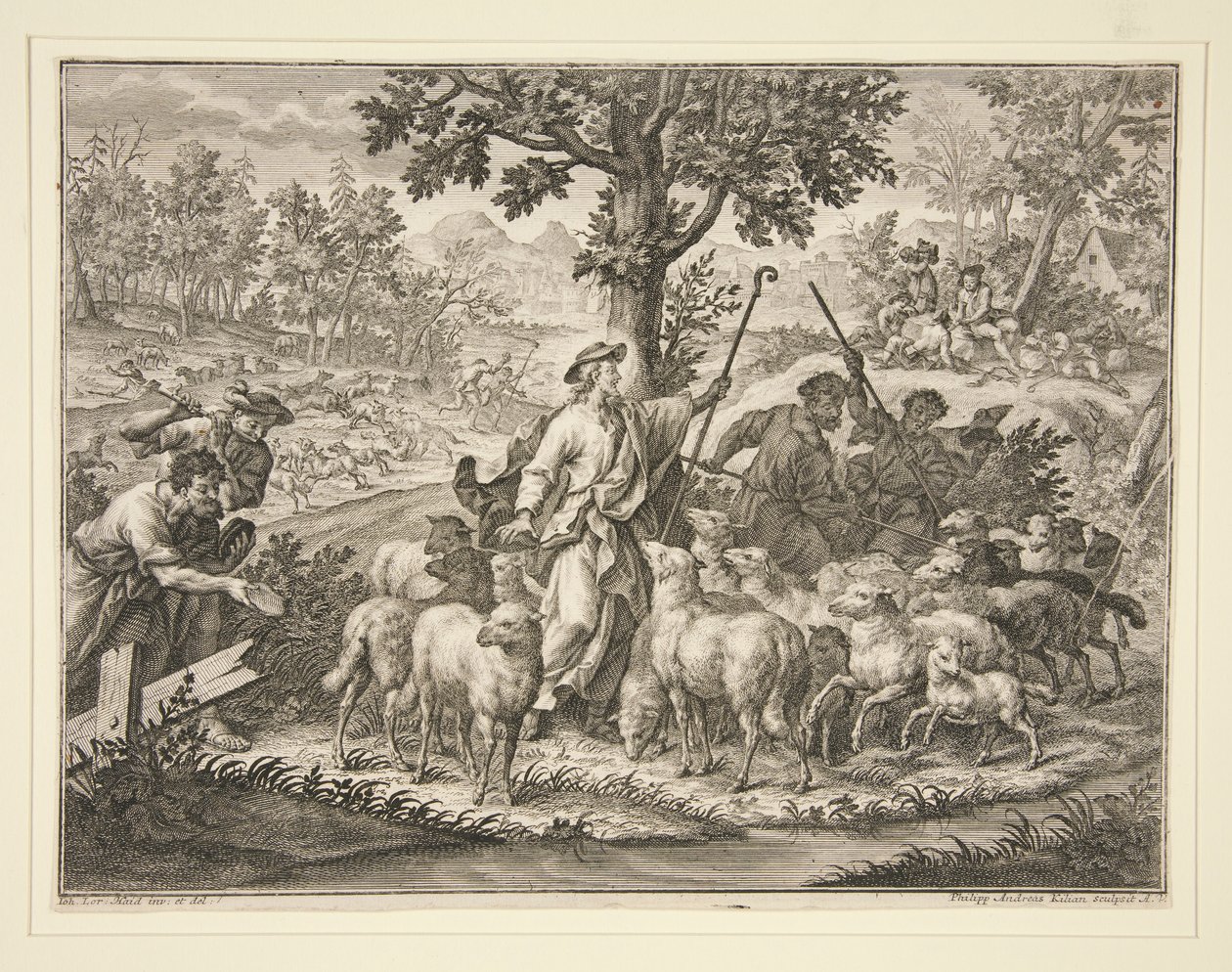 Kristus som hyrde af Philipp Andreas Kilian