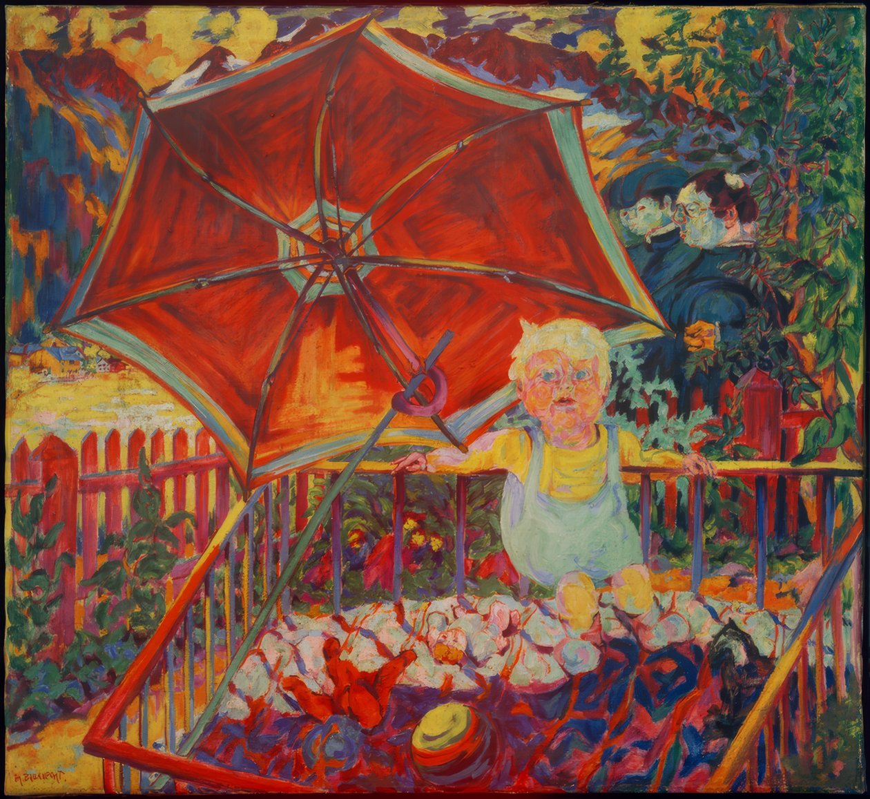 Eric i kravlegården, (paraply) af Philipp Bauknecht