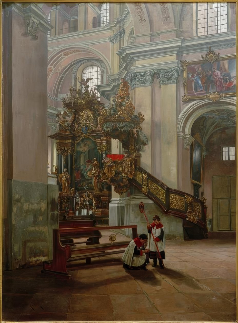 Kirkens interiør af Philipp Franck