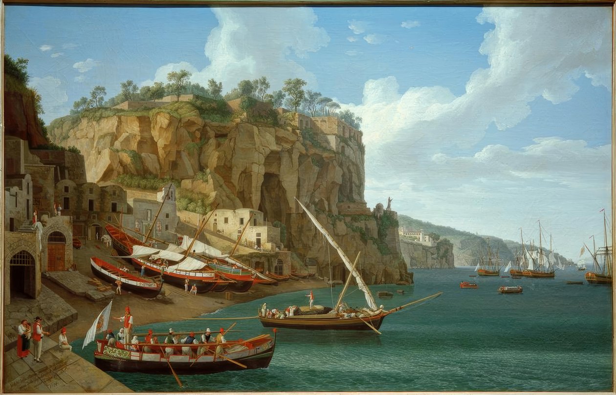 J.Ph. Hackert, Marina Piccola i Sorrent / Gem., 1794 af Philipp Hackert