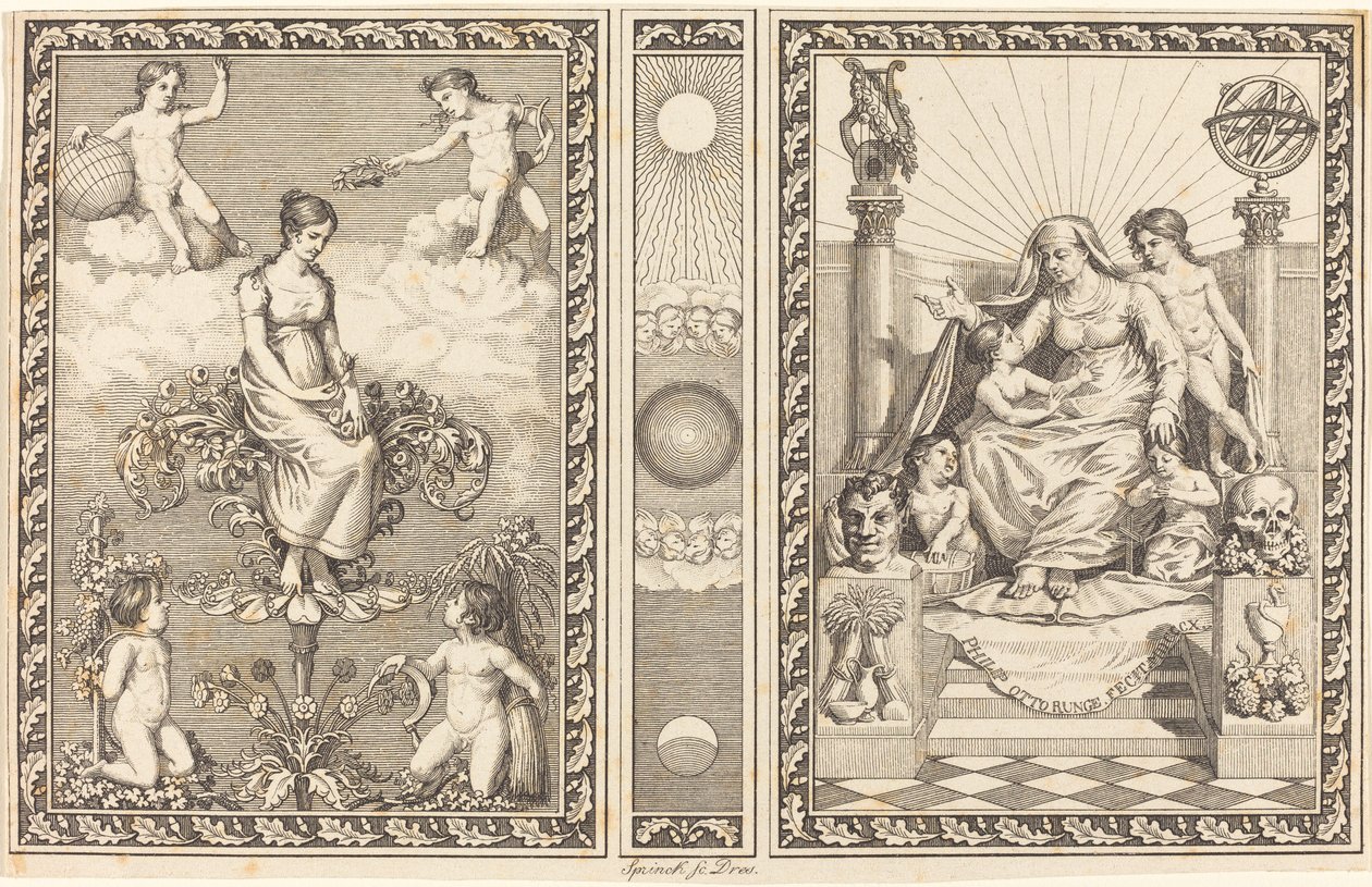 Design til kalender af Philipp Otto Runge