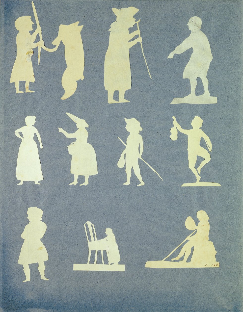 Old Tales (collage på papir) af Philipp Otto Runge