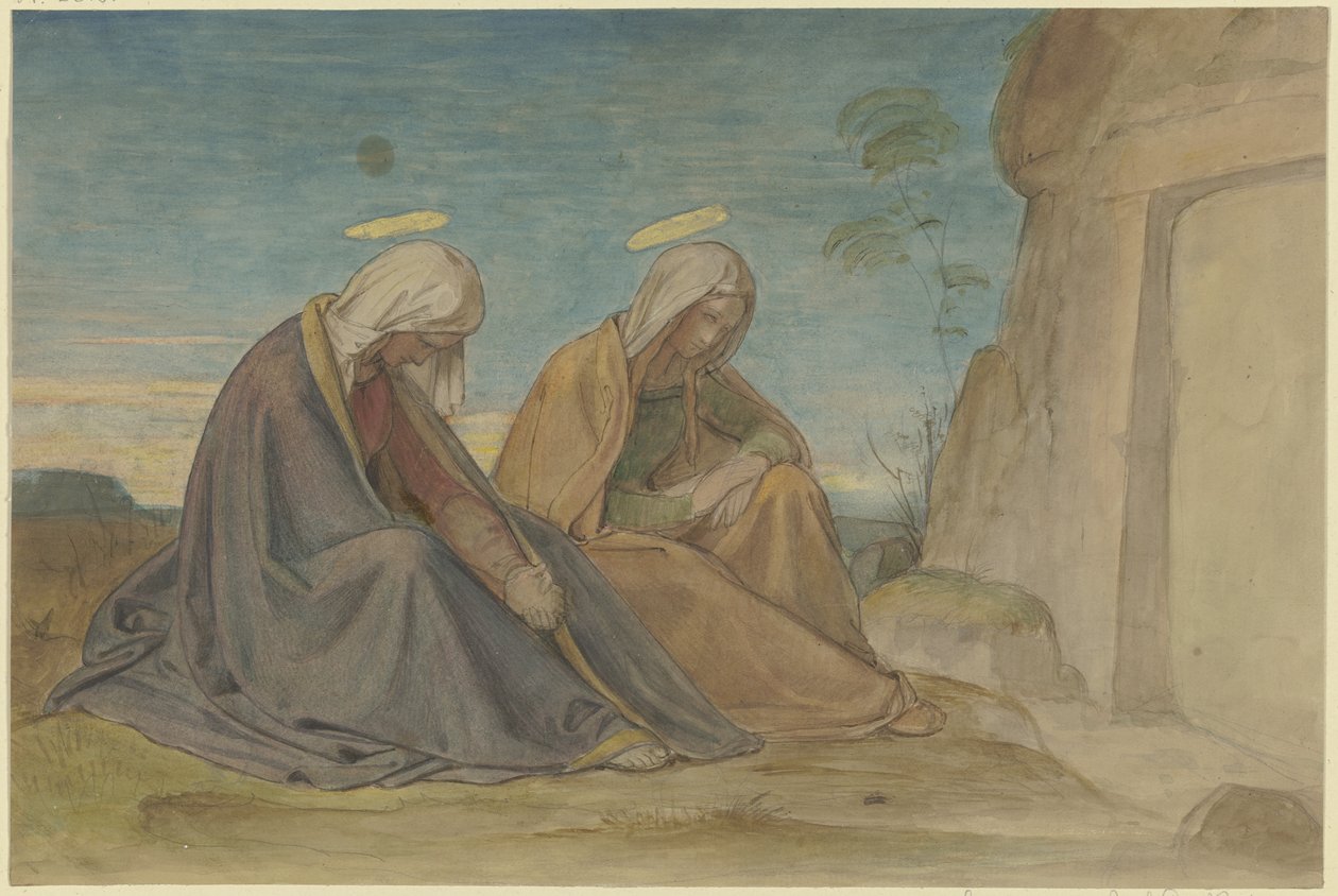 De to Mariaer ved graven af Philipp Veit