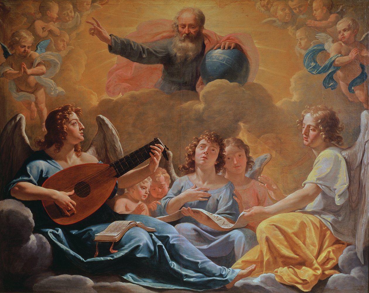 En koncert af engle af Philippe de Champaigne