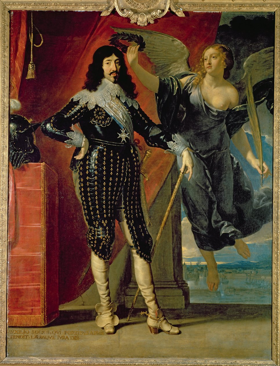 Ludvig XIII (1601-43) Kronet af sejr, 1635 af Philippe de Champaigne