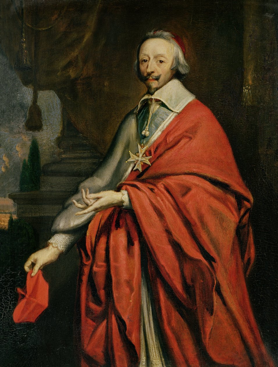 Portræt af kardinal de Richelieu (1585-1642) af Philippe de Champaigne