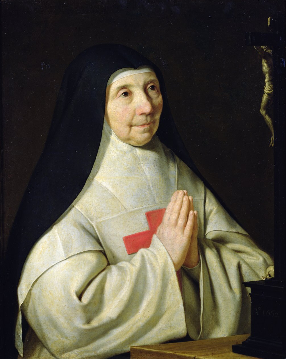Portræt af Catherine-Agnes Arnauld, 1662 af Philippe de Champaigne