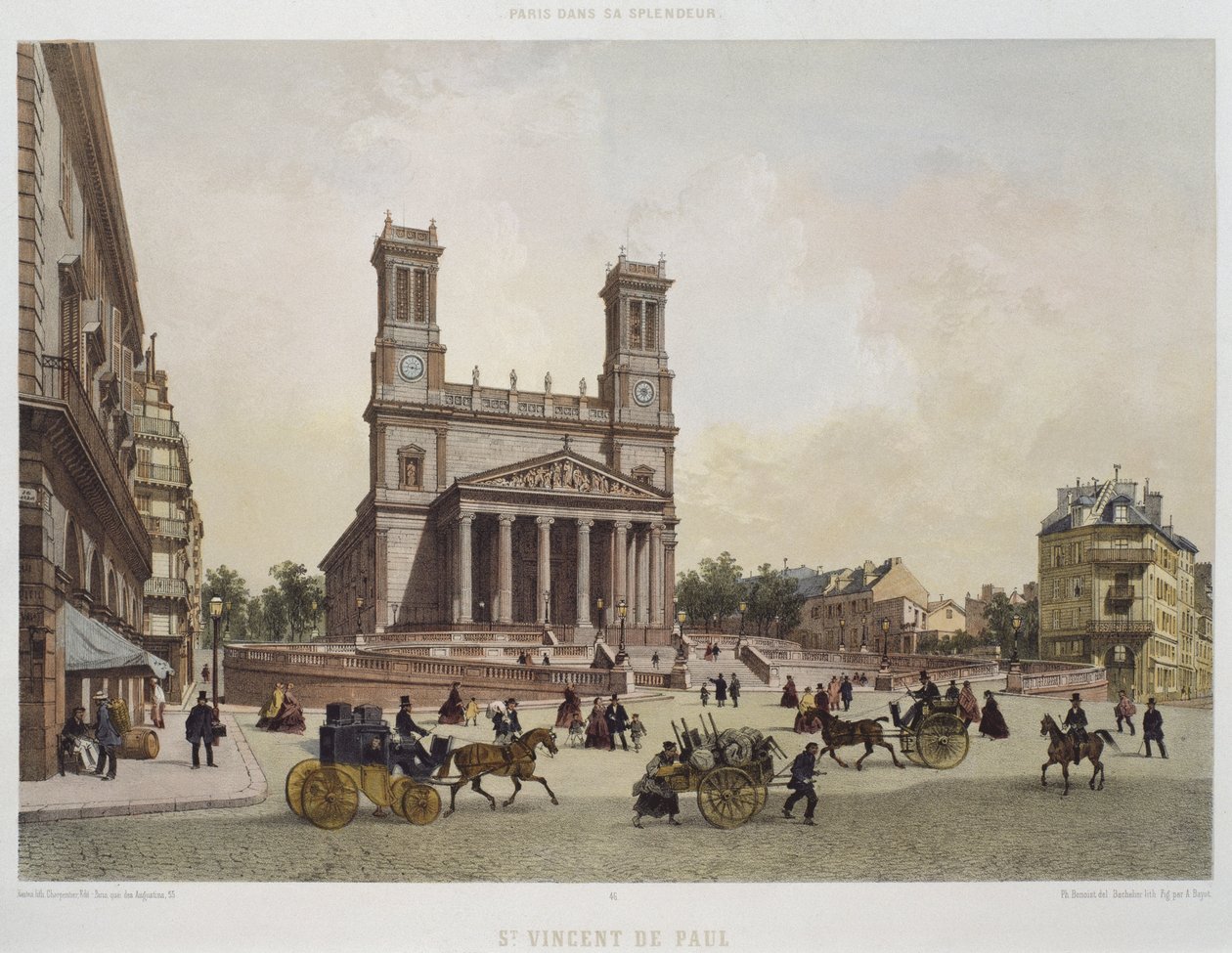 St. Vincent de Paul Kirke, Paris, illustration fra 