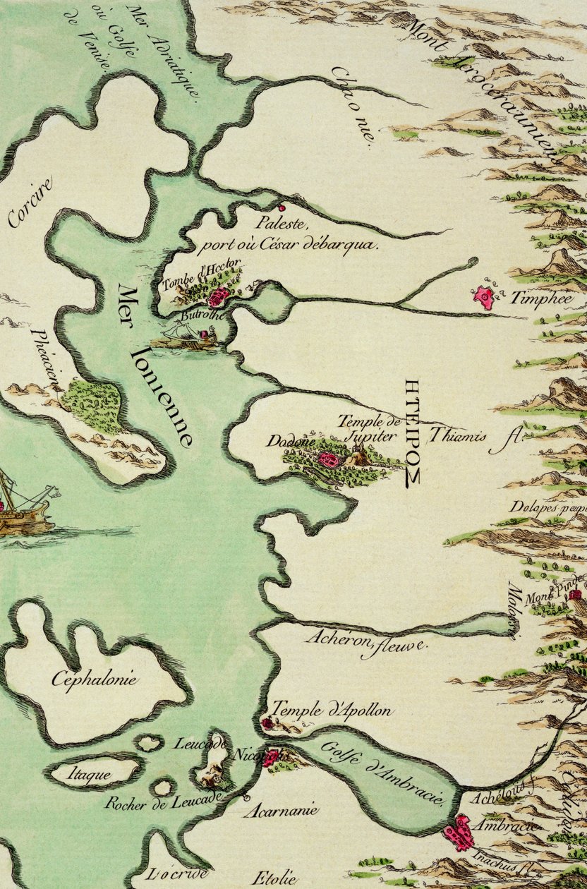 Kort over Epirus for 