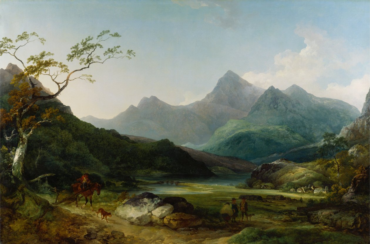 Snowdon fra Capel Curig af Philippe Jacques de Loutherbourg
