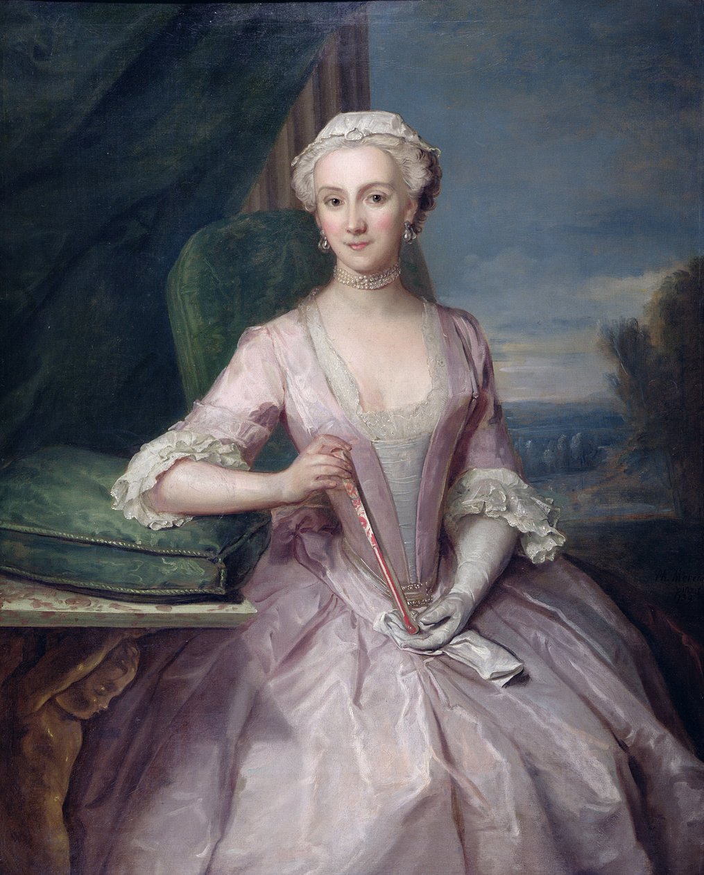 Portræt af fru Shakespeare, 1739 af Philippe Mercier