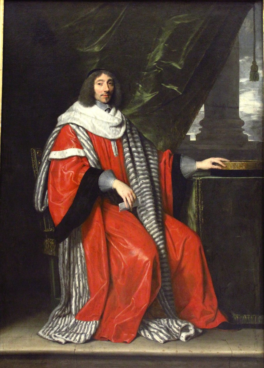 Jean-Antoine de Mesmes, præsident for parlamentet i Paris. af Philippe de Champaigne