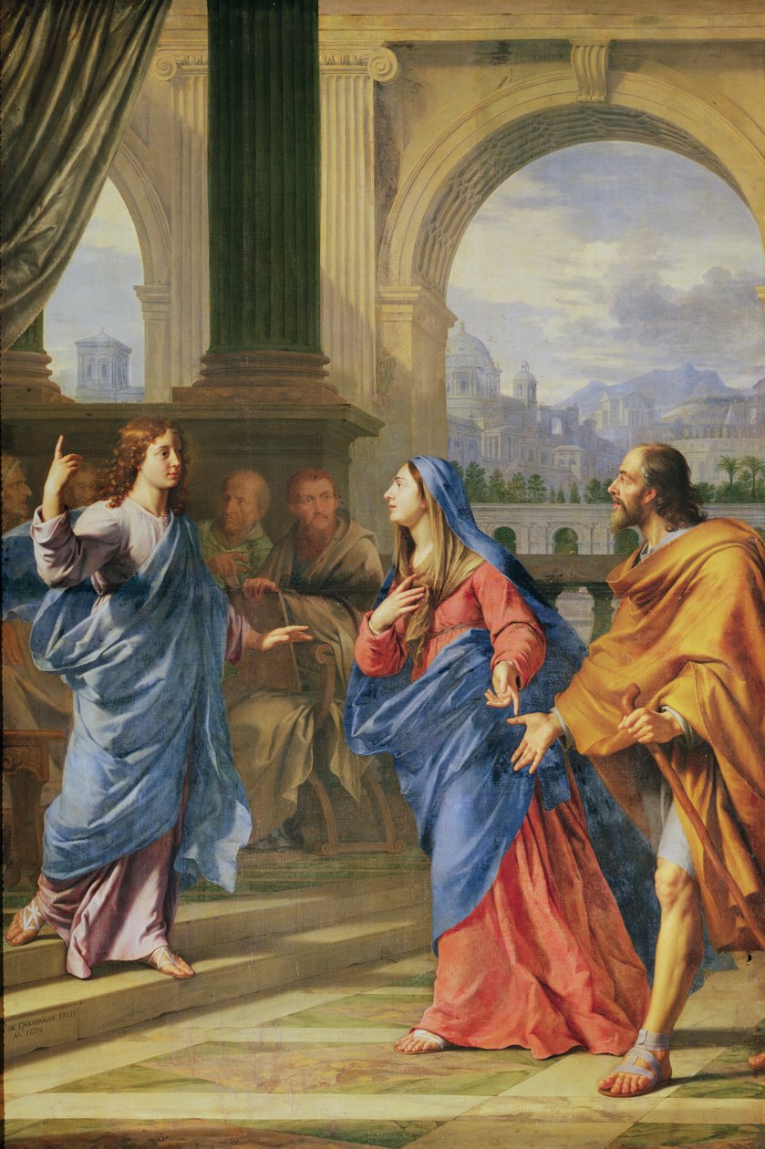 Jesus blandt lægerne, 1663 af Philippe de Champaigne