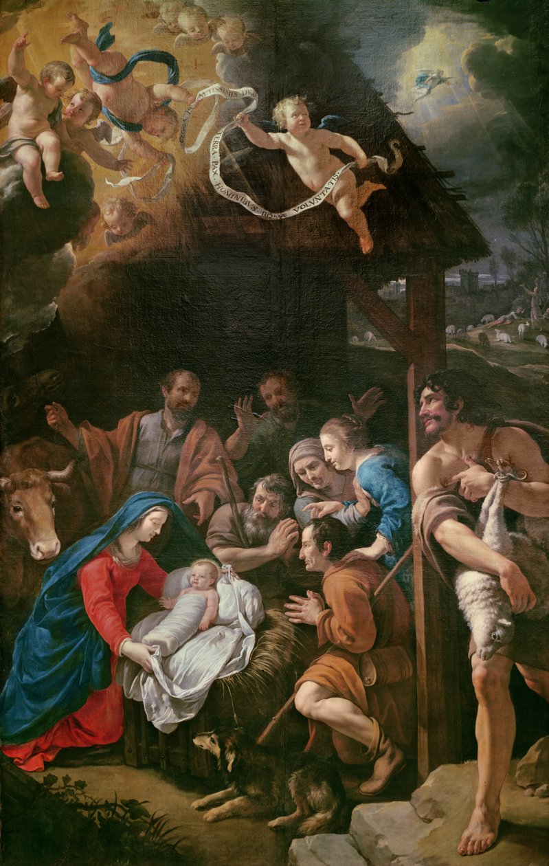 Hyrdernes tilbedelse, 1628 af Philippe de Champaigne