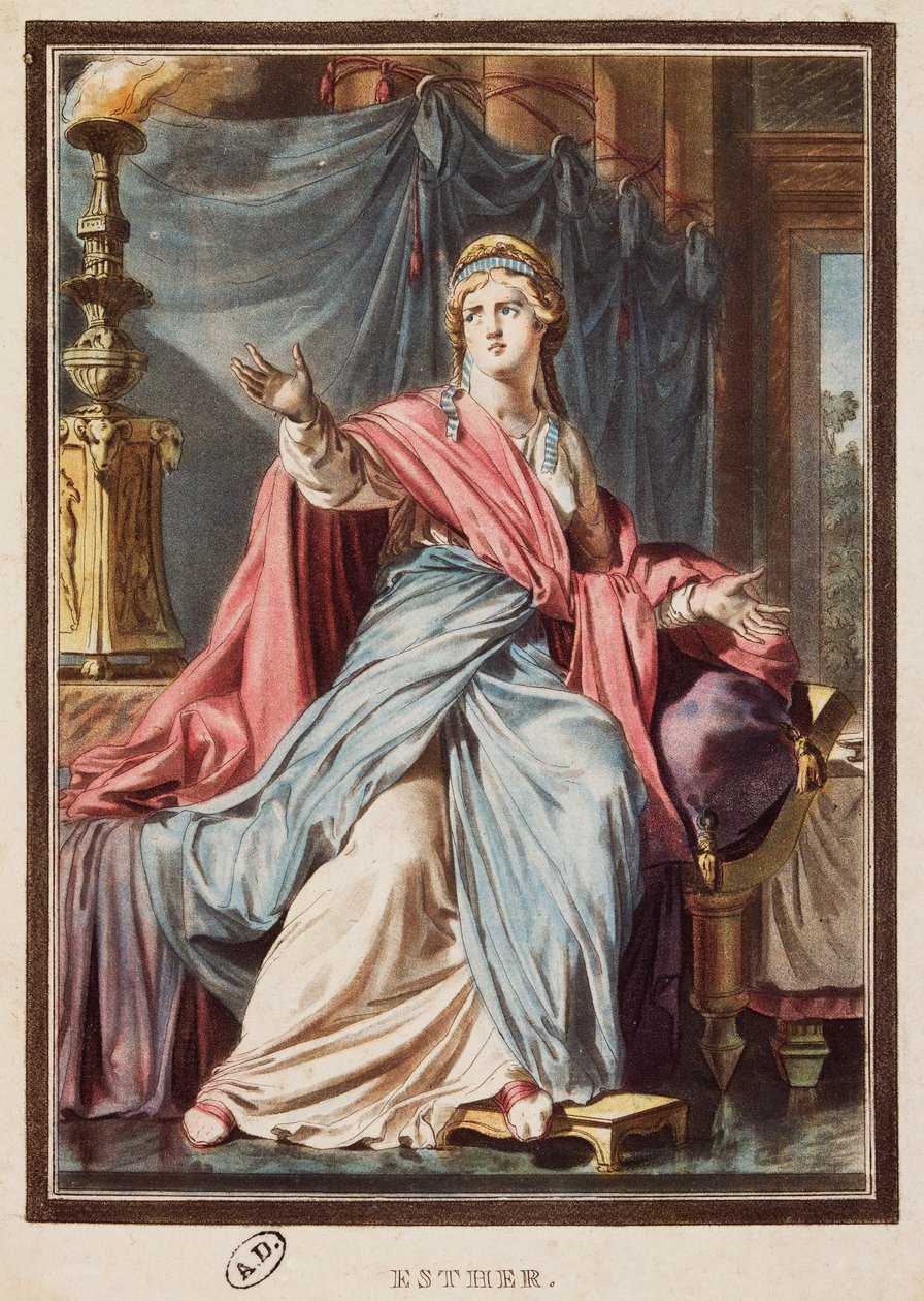 Esther, kostume til Esther af Jean Racine, af Philippe (after) Chery