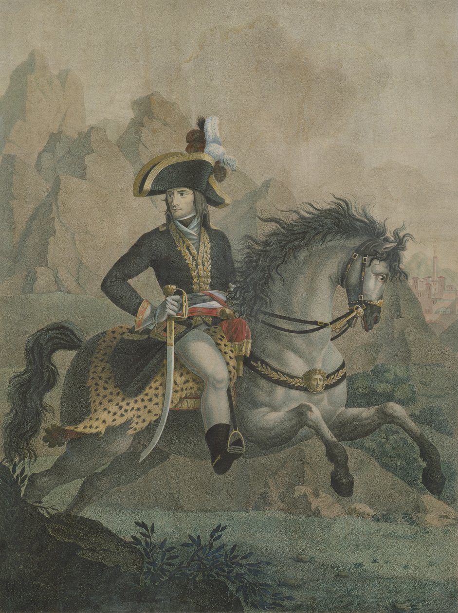 Bonaparte (1769-1821) 1er Consul, fra et maleri af Andrea Appiani (1754-1817) indgraveret af J.J.F. Tafsaert af Philippe Auguste Hennequin