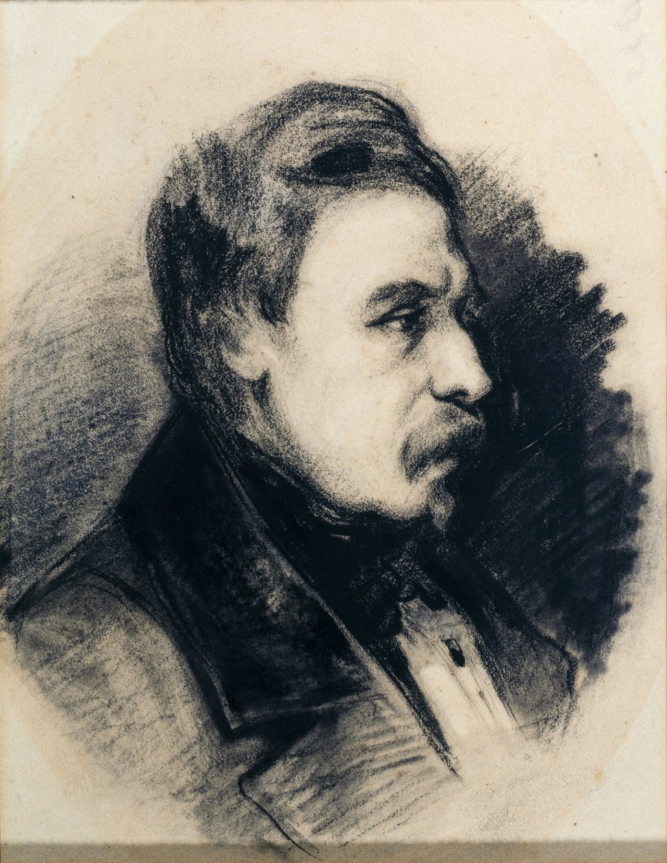 Profilportræt af Godefroy Cavaignac af Philippe Auguste Jeanron