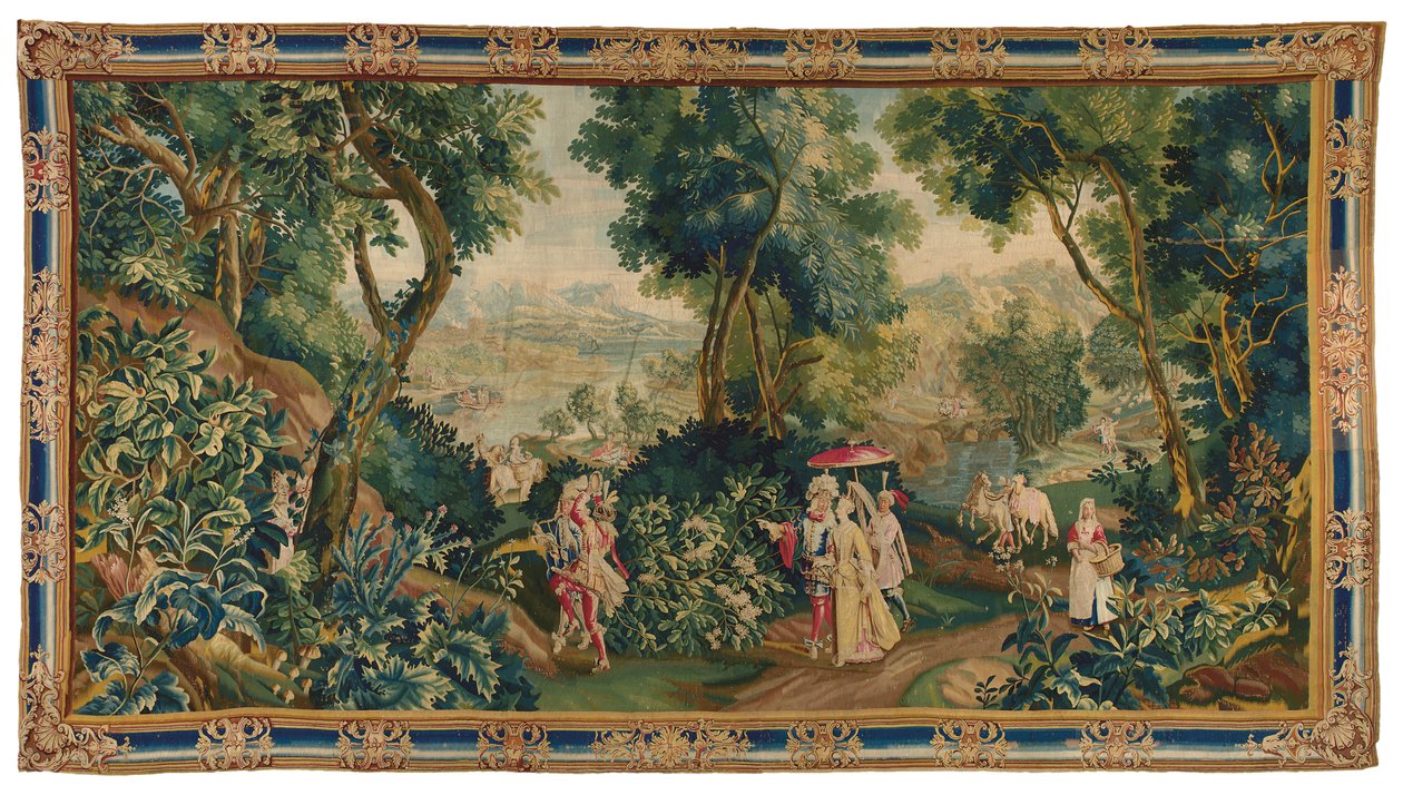 Beauvais historisk gobelin, slutningen af det 17.- begyndelsen af det 18. århundrede af Philippe Behagle