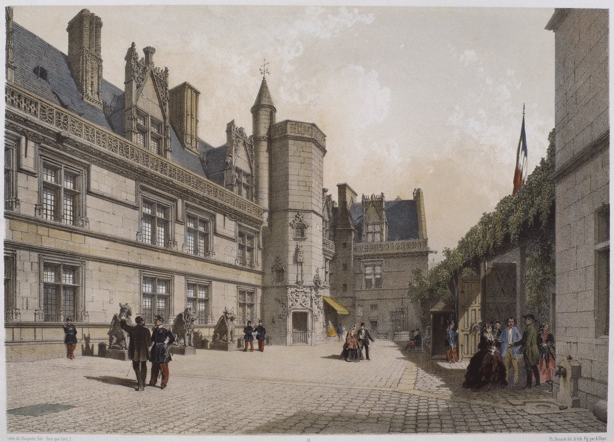 Cluny Hotel and Museum, Paris, illustration fra 
