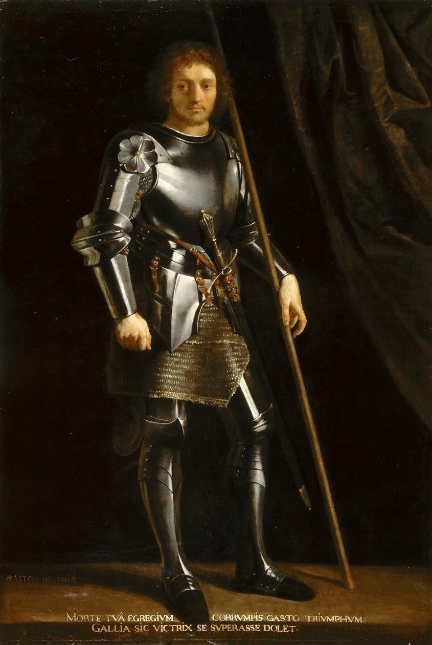 Gaston af Foix, hertug af Nemours krigerhelgen efter Giorgione af Philippe de Champaigne