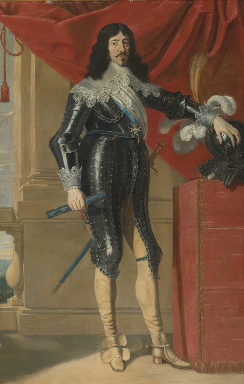 Portræt af Ludvig XIII af Frankrig 1601-1643, første halvdel af 1600-tallet af Philippe de Champaigne