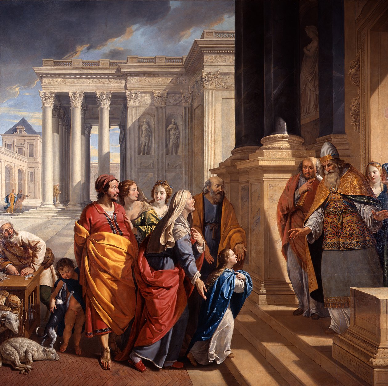 Præsentationen af den hellige jomfru Maria, 1639-1640. af Philippe de Champaigne