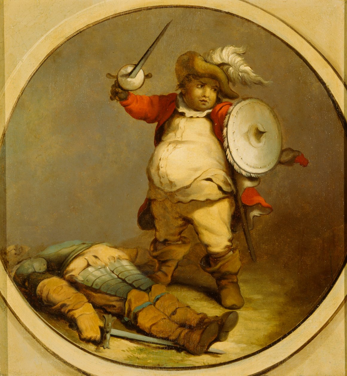 Falstaff med Body of Hotspur af Philippe Jacques de Loutherbourg