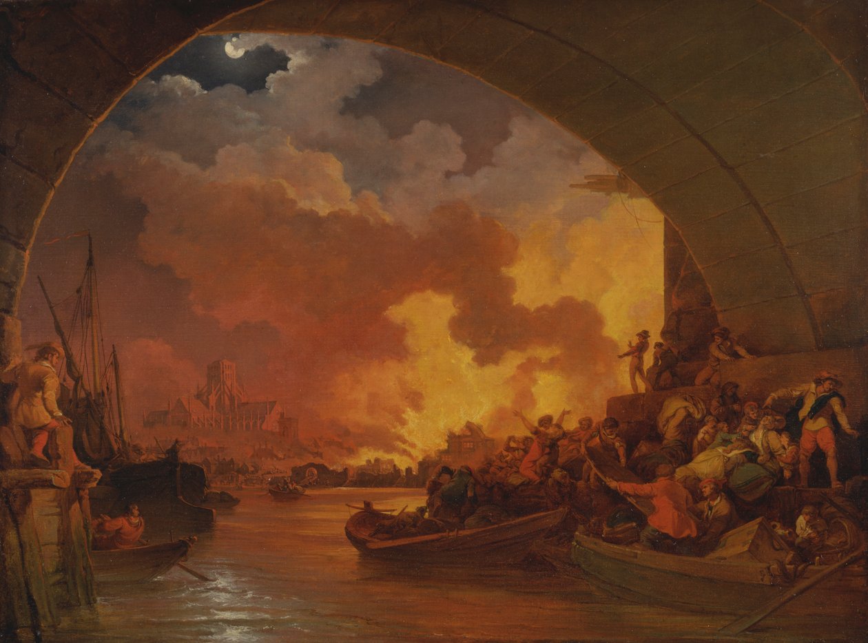 The Great Fire of London [1985, Cormack, YCBA Concise Catalogue] af Philippe Jacques de Loutherbourg