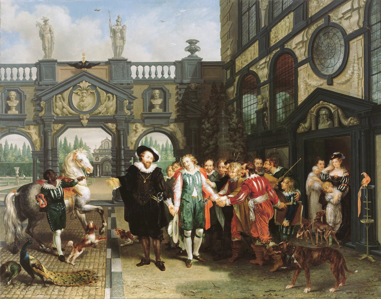Van Dycks farvel, 1814. af Philippe Jacques van Brée