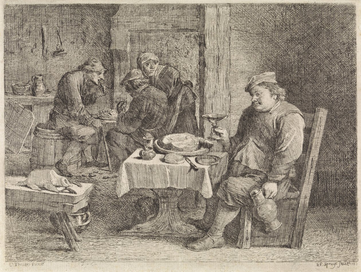 Stuehus interiør af Philippe Lambert Joseph Spruyt