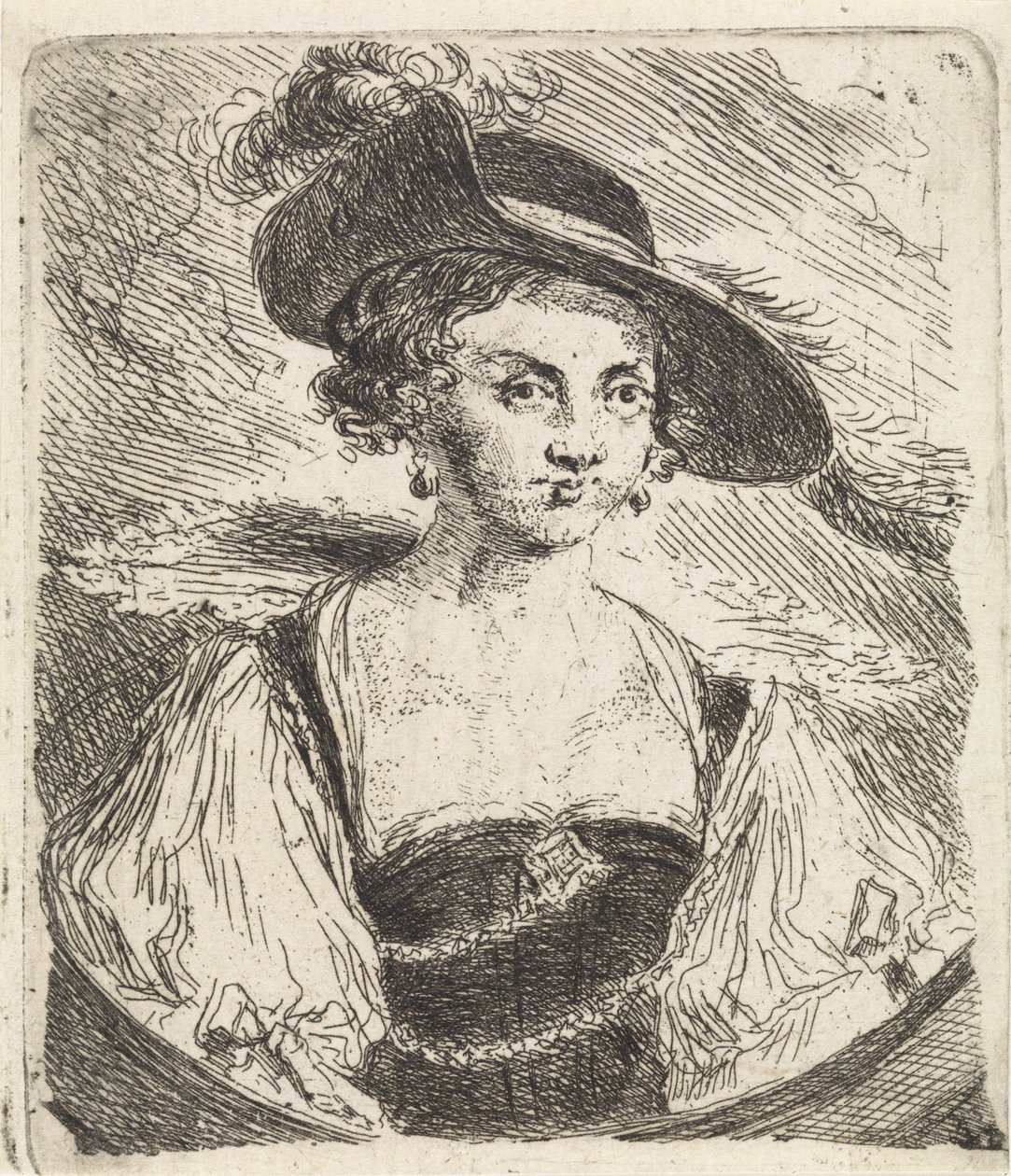 Portræt af Helena Fourment af Philippe Lambert Joseph Spruyt