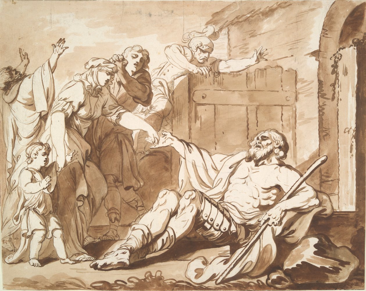 Den blinde Belisarius af Philippe Louis Parizeau