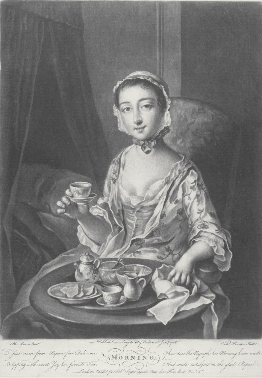 Morning, indgraveret af Richard Houston, 1758 af Philippe Mercier