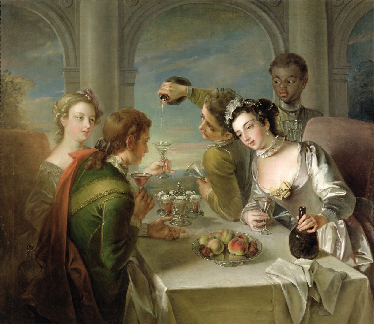 The Sense of Taste, ca. 1744-47 (se også 129301 og 129303) af Philippe Mercier