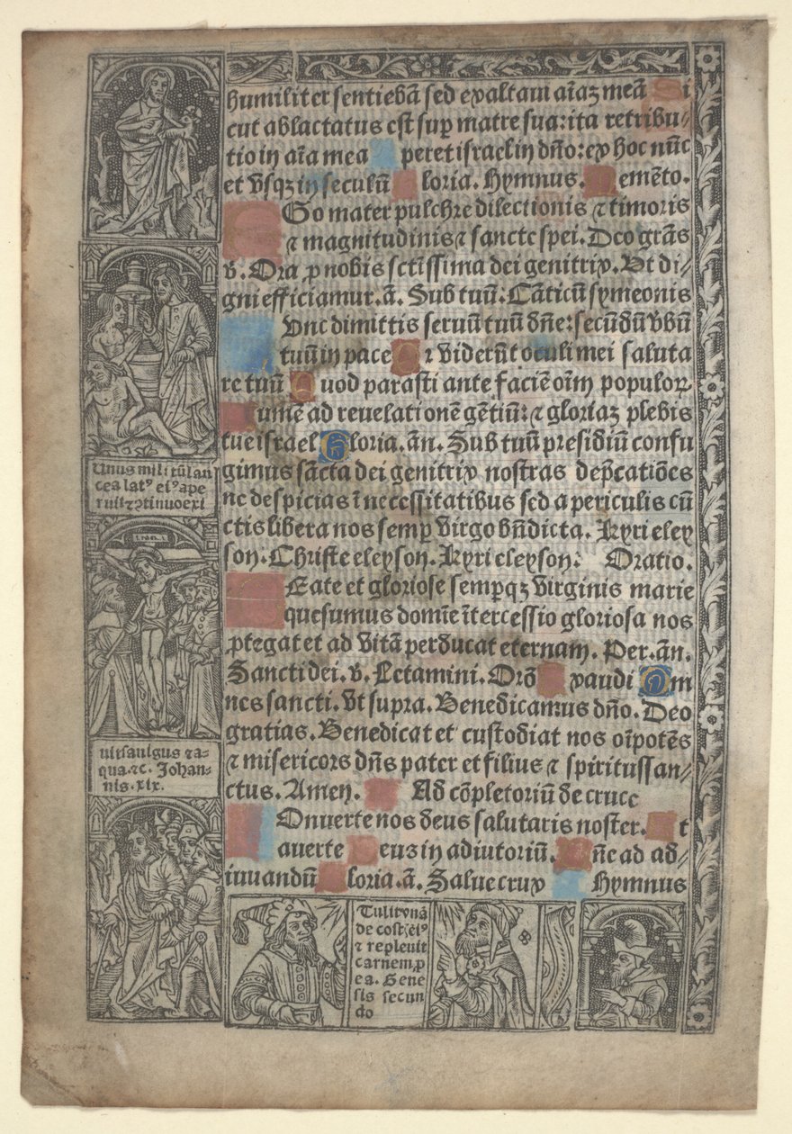 Side fra "Timebog" af Philippe Pigouchet