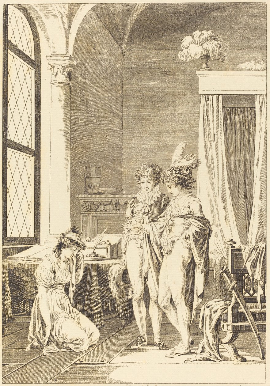 Mona Lisa: Tilgivelse af Philippe Triere after Jean Baptiste Mallet