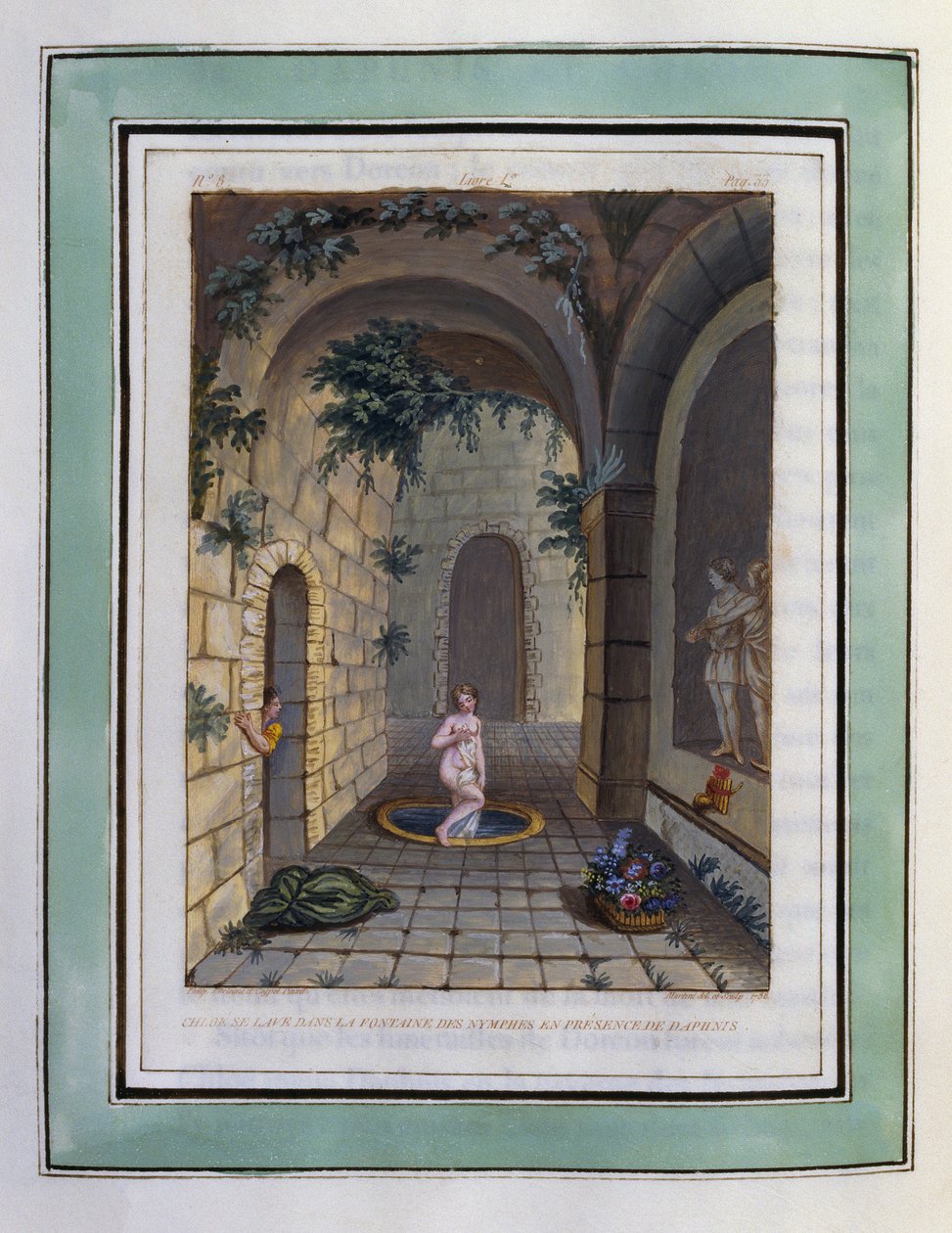 Chloe vasker sig i nymfernes springvand i Daphnis
