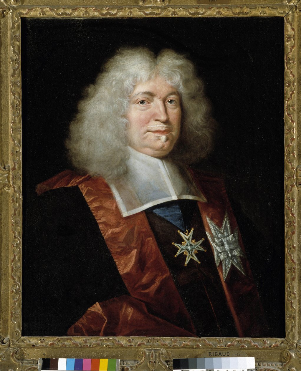 Portræt af Louis Boucherat (1616-1699) fransk magistrat og kansler (olie på lærred) af Philippe de (studio of) Champaigne