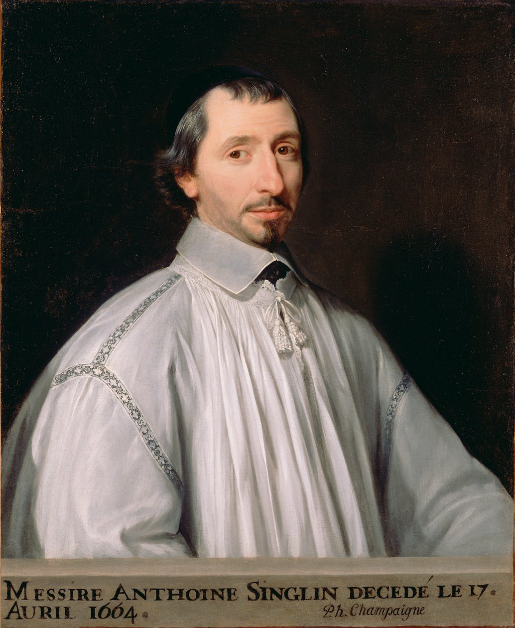 Antoine Singlin, ca. 1646 (olie på lærred) af Philippe de Champaigne