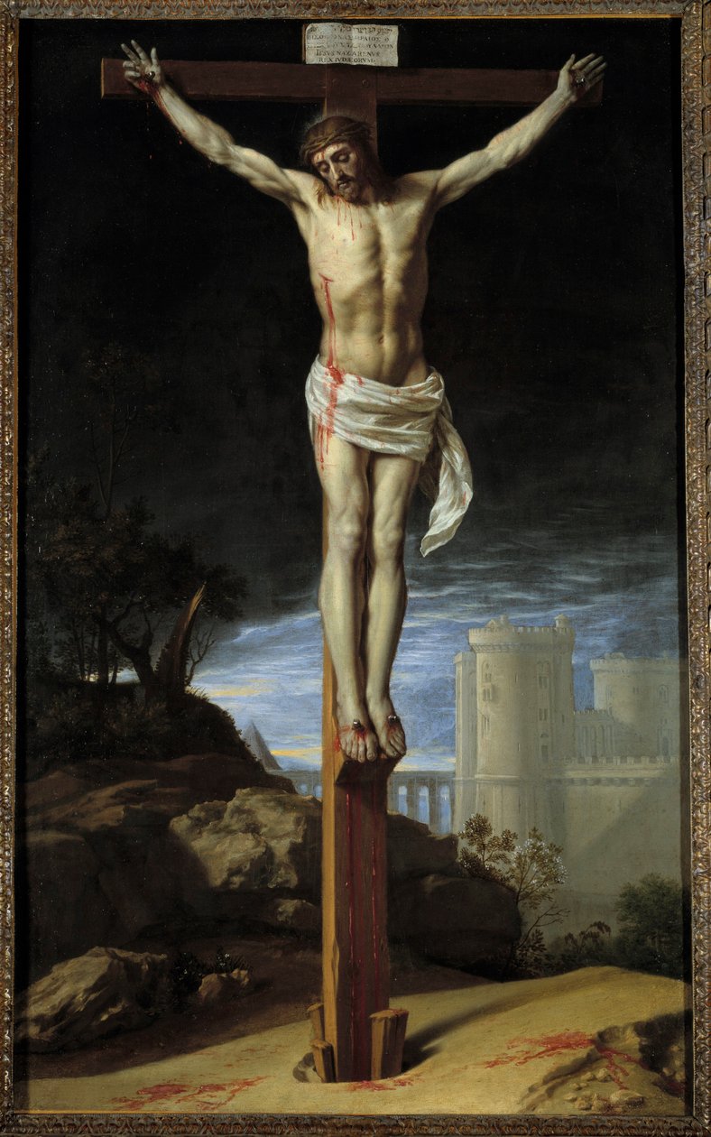 Kristus på korset Maleri af Philip af Champaigne (1602-1674) (ec.flam.) Kansas City fra det 17. århundrede. Nelson Galleri af Philippe de Champaigne