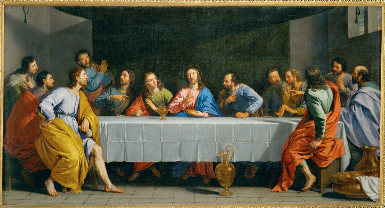 La Cene, siger La petite Cene - den sidste nadver ... af Philippe de Champaigne