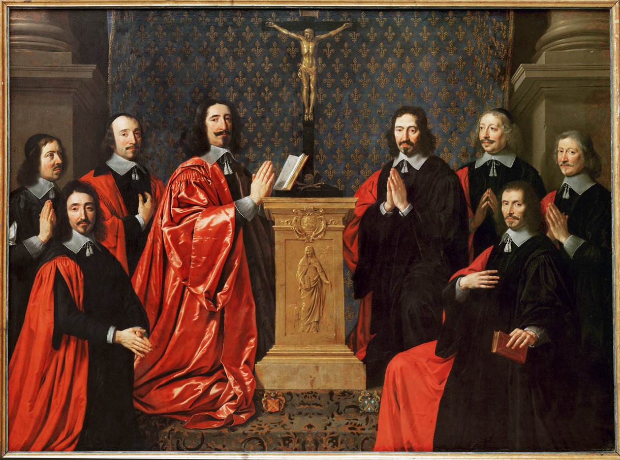 Le prevot des marchands et les echevins de Paris - Mesteren for købmændenes laug og juristerne i Paris ... af Philippe de Champaigne