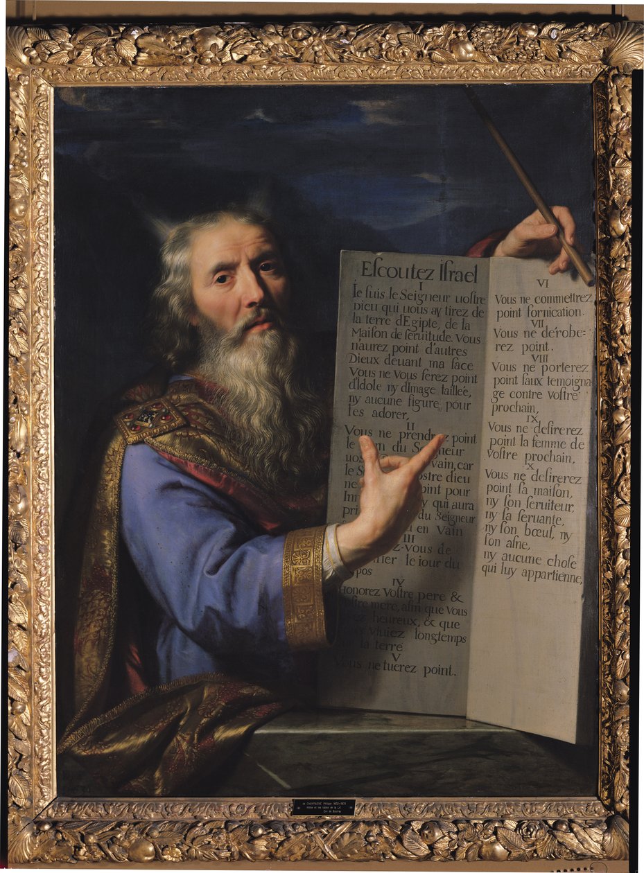 Moses med lovens tavler, 1663 af Philippe de Champaigne
