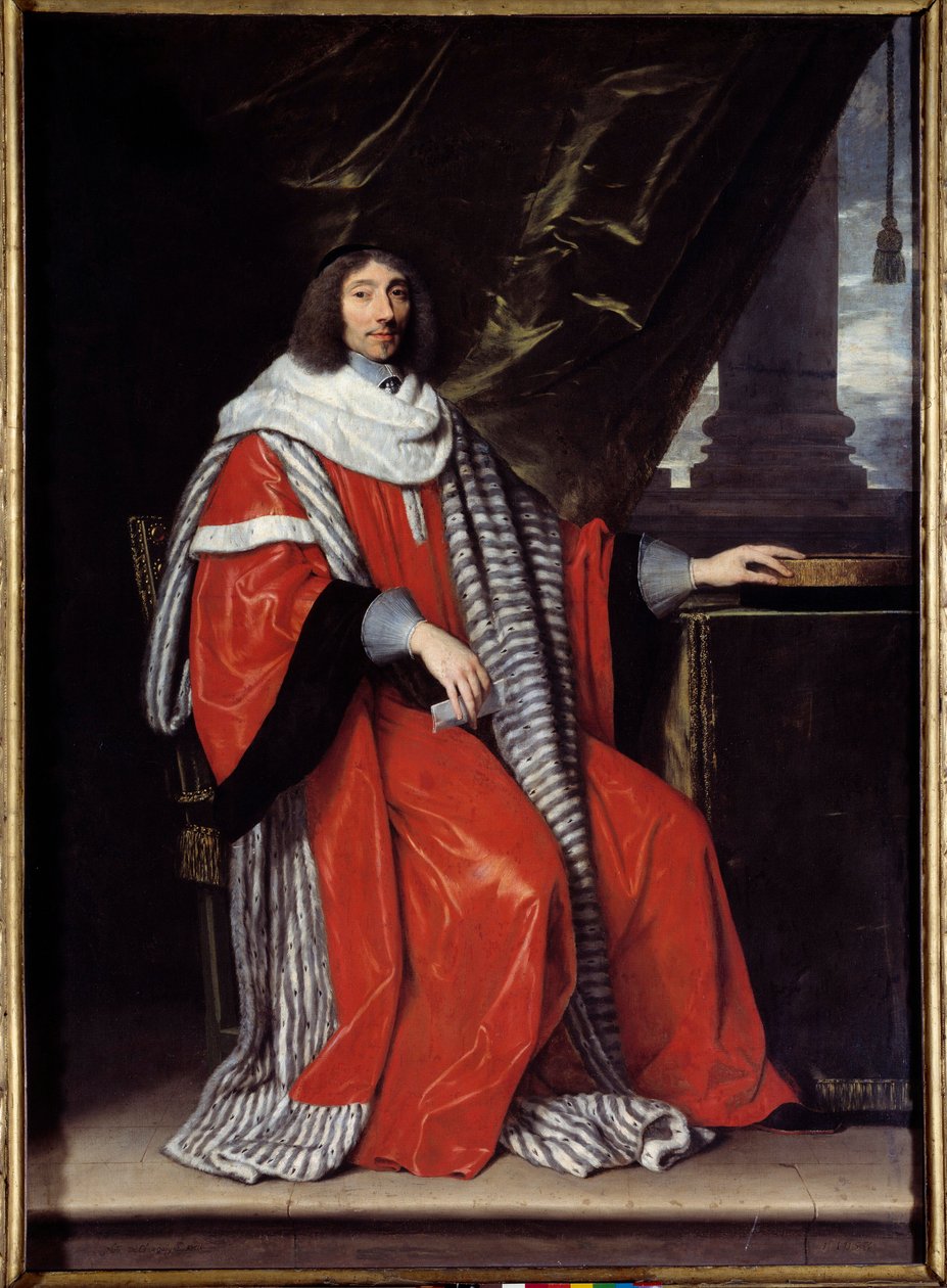 Portrait on foot by Jean Antoine de Mesmedani af Philippe de Champaigne