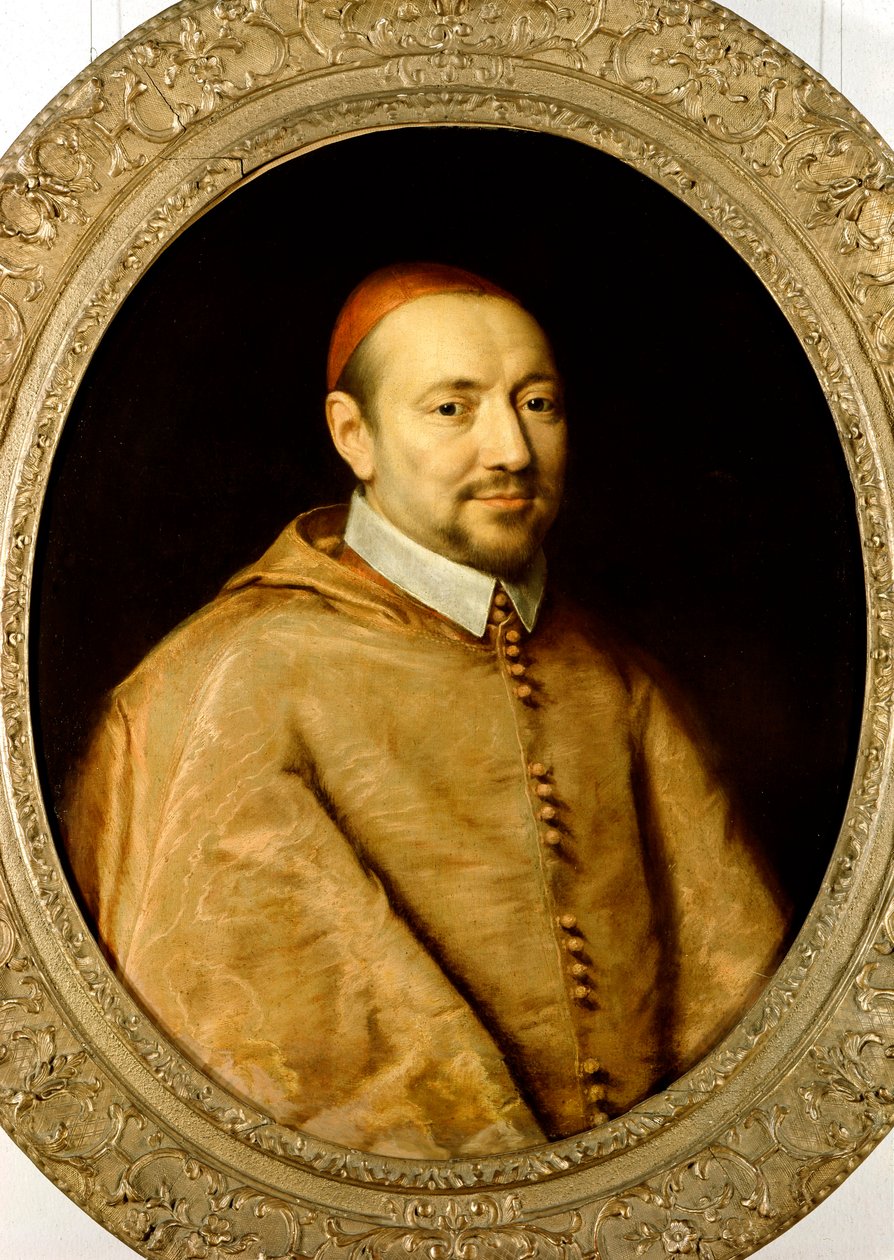 Portræt af kardinal af Berulle (1575-1629) af Philippe de Champaigne
