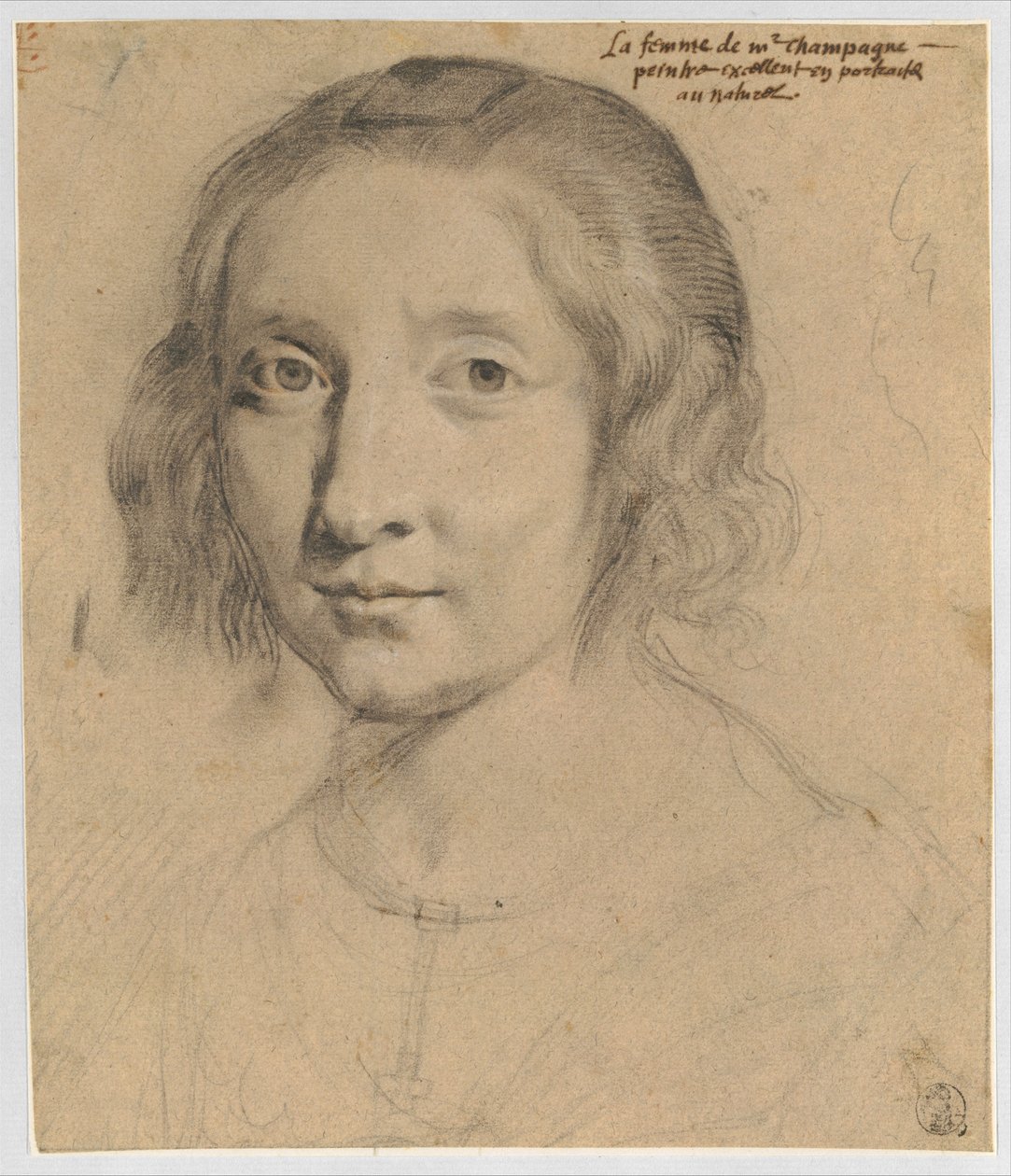 Portræt af Charlotte Duchesne af Philippe de Champaigne