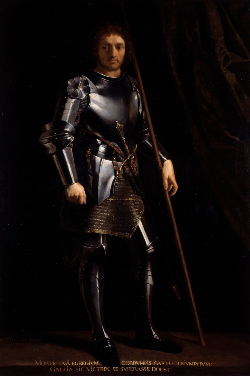 Portræt af Gaston de Foix, hertug af Nemours (1489-1512), Maleri af Philippe de Champaigne (1602-1674) af Philippe de Champaigne