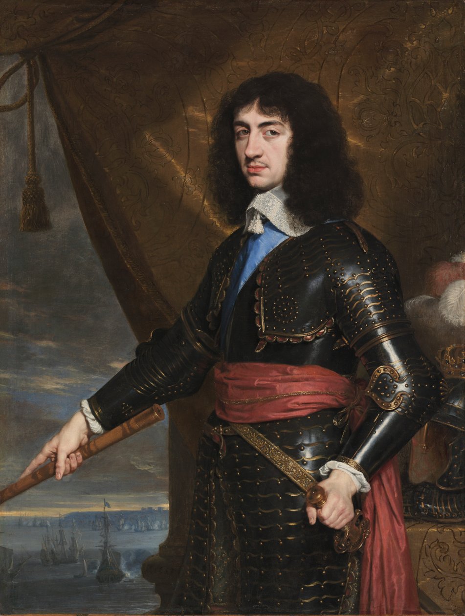 Portræt af kong Charles II af England af Philippe de Champaigne