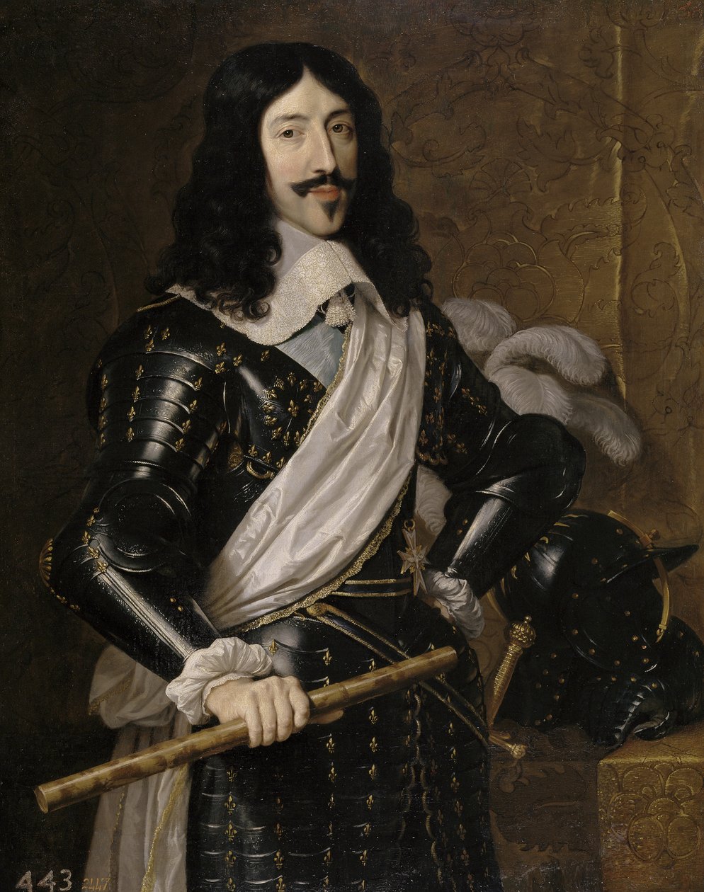 Portræt af Ludvig XIII af Frankrig 1601-1643, 1655 af Philippe de Champaigne